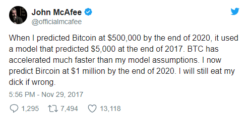 ما هي العملة الرقمية التي تحدث عنها جون مكافي جون مكافي