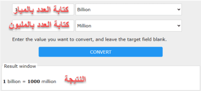 المليار كم مليون ؟ كم يساوي المليار؟ المليار كم مليون