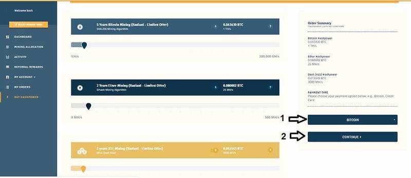 شرح موقع Genesis Mining للتعدين السحابي