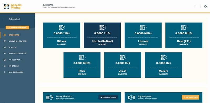 شرح موقع Genesis Mining للتعدين السحابي