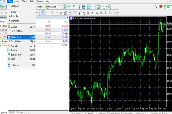 حساب تجريبي للاسهم الأمريكية 