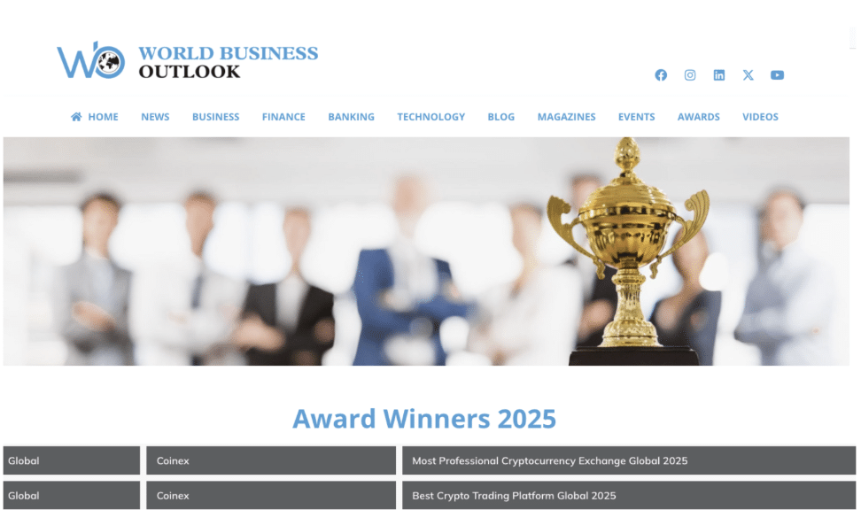 كوين إكس تفوز بجائزتين عالميتين مرموقتين من مجلة World Business Outlook 1